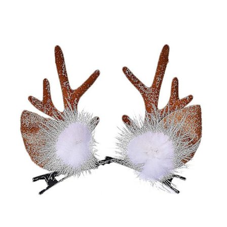 Yougang 1 stk Julenissegevir Hodebånd Hårclips Hårbøyle Jente Skjønnhet Hodeplagg Reinsdyrgevir Hodebånd Søt Hjortehode Hårtilbehør