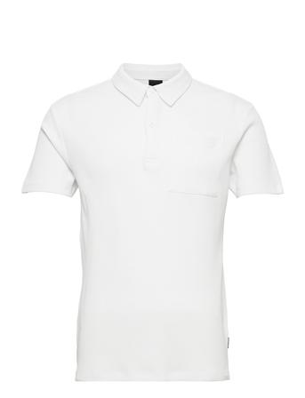 Onsalf Reg Pocket Waffle Polo White ONLY & SONS