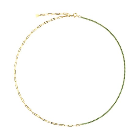 925 Sterling Sølv Fargerik Cubic Zirconia Choker Kjede Halskjede 2021 Regnbue Sjarm Lang Kjede Smykker Horoskop CZ Kvinner Gave