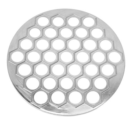 Russisk Ravioli Maker Dumplings Form Aluminium Legering Pelmeni Form Pelmeni Kjøtt Dumplings Maker 37 Hull Sølv