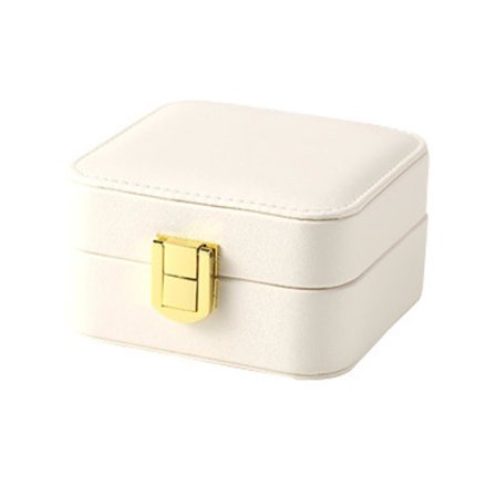 Liten rese-smyckeskrin, Mini smyckesorganisatör Bärbar display förvarings smyckeskrin för örhängen, ringar, halsband, armband, present till kvinnor 