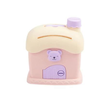 Tegnefilm Spargris med Lås Børnelegetøj Børns Svampe Pengeboks Til at Spare Penge Kawaii Møntboks Pengeopsparing Børnegave Purple