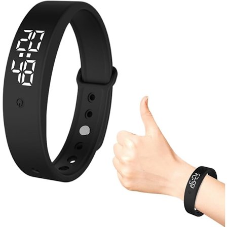 Vibrerende vækkeur armbånd, et vibrerende ur/armbånd egnet til både børn og voksne, lydløst vibrerende vækkeur armbånd