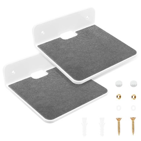 2 stk. væghylde højttalerstand, akryl vægmontering display hylde til Bluetooth højttaler, webcam, cel