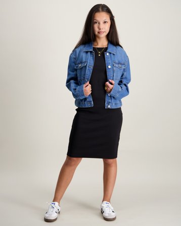 Kids ONLY KOGLUMI LS JACKET DNM PIM NOOS Blå Jakker Pige - Kids Brand Store