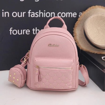 2023 Sommar Ny Vintage Retro Dam PU Läder Väska Liten Dam Mini Ryggsäck Mochila Feminina Skolväskor för Tonåringar Bolsa~02895