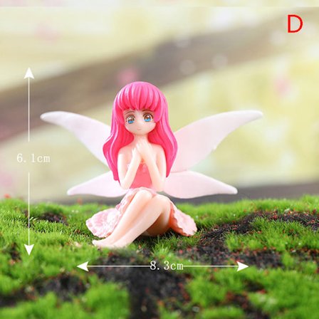 Flower Fairy Figurines MiniatureMicro Landscape Ornament Dollho