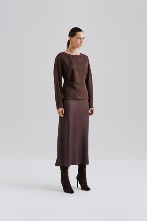 Malina - Aubree midirock - XS - Chocolate