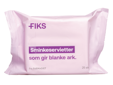 FIKS Sminkeservietter, 25 stk