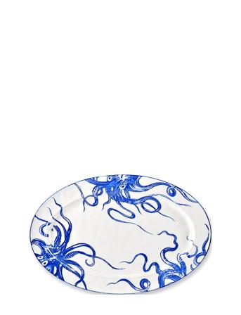Seafruit Oval Plate Home Tableware Plates Dinner Plates Blue Familianna