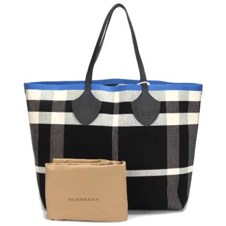Burberry Vintage Pre-ownedCanvastotes Sort, unisex Vintage Tasker, Størrelse: ONE Size