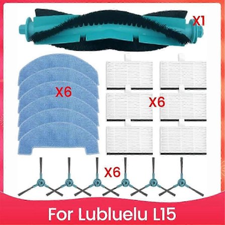 Til Lubluelu L15 Støvsugere Hoved Sidebørste Hepa Filter Moppeklud Reservedele