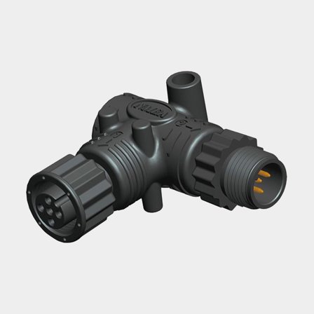 Raccord coudé NMEA 2000 1852 Marine, femelle & mâle