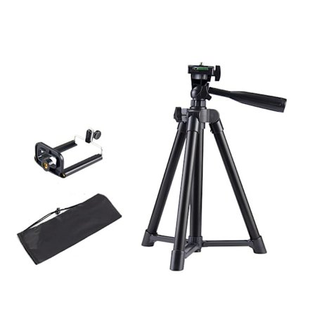 50 cm stativ i aluminiumslegering med U-formet klemme og bæretaske