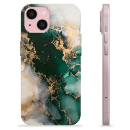 iPhone 15 TPU-Skal - Jade Marmor