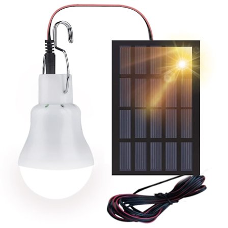 Solcelledrevet LED Skurlys, 2-pak Bærbar USB-opladningslanterne med Solpanel, 110 Lumen Campinglys til Indendørs og Udendørs Camping