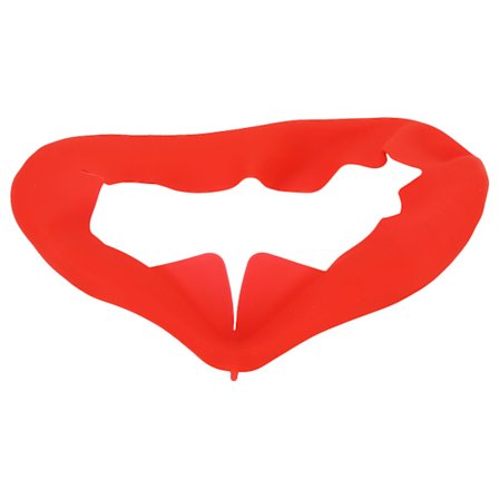 Silikoninen VR-kasvosuoja Quest 2:lle, hienkestävä, valotiivis, pestävä kasvotyyny, nenäpehmuste, punainen