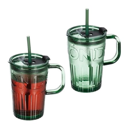 Set med 2 dricksglas med handtag