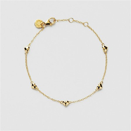 Solid Puffy Hearts Armband