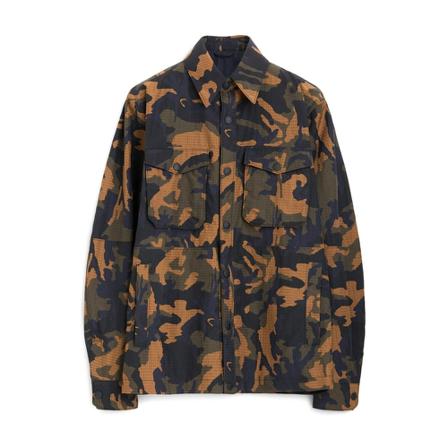 Dondup, Nylonjacke Camouflage Bruin, Heren, Maat:3XL