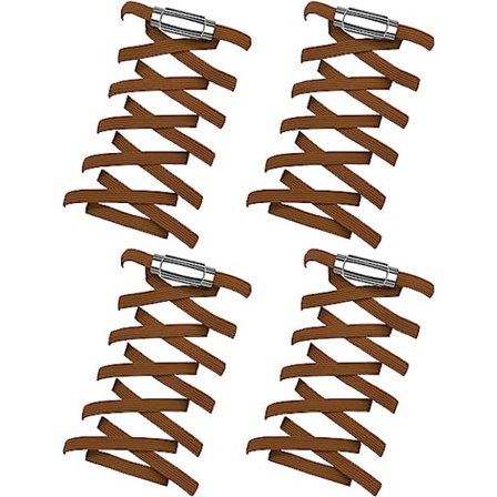 2 par No-tie elastiska skosnören för barn, vuxna, äldre, med