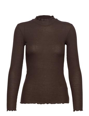Nelli Ls 9400 Langærmet T-shirt Brun Samsøe Samsøe
