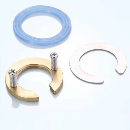 Mutterlås för kran, mutterlås med anti-lossningsbricka, lämplig för 30,5 mm