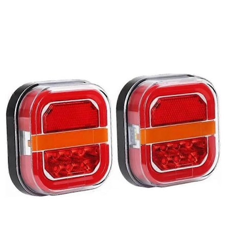 2025 Nyt trådløst trailerlyssæt, LED baglygter dynamisk stoplys