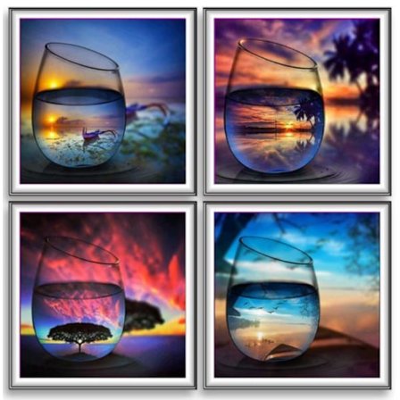 5D Diamond Painting Glas- 4 modell