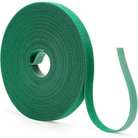 15mm x 5m Puutarhakasvien sidokset, uudelleenkäytettävät vedenpitävät kiipeilykasvien kiinnikkeet, säädettävä vihreä Pl