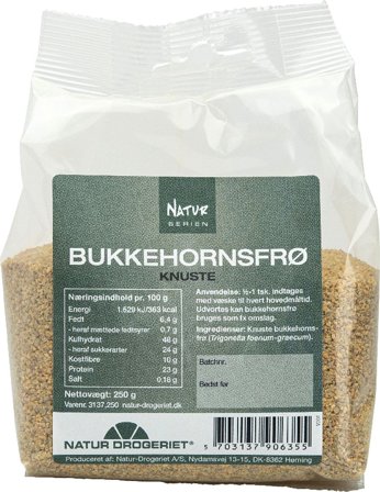 Natur Drogeriet Bukkehornsfrø knust 500 g, Helse & Madvarer, Krydderier, Øvrigt