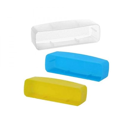 3-färgsblixtdiffusor kompatibel med Godox Lux Junior Retro kamerablixt