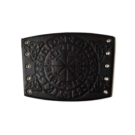 Viking Odin Symbol Armbånd Punk Armbånd SVART