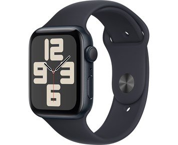 Apple Watch SE GPS 44mm Midnight Aluminium Case with Midnight Sport Band - M/L - Fyndvara - Mångsidig. Kapabel. Oemotståndlig.