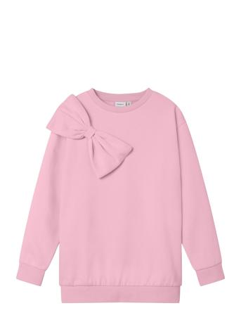 Nkfnupa Ls Nreg Long Swe Bru Tops Sweatshirts & Hoodies Sweatshirts Pink Name It