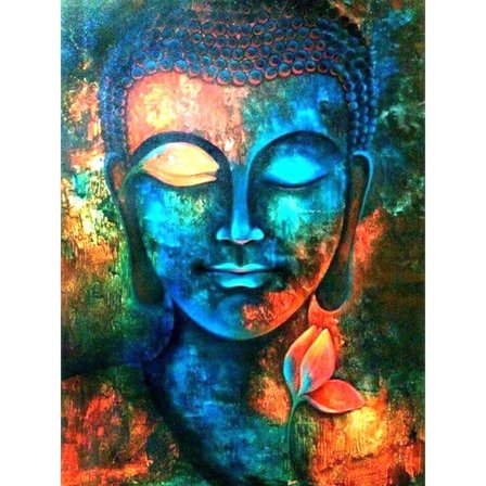 (30x40cm) 5D Diamantmalingssett Buddha-statue for voksne