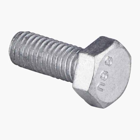 Sexkantskruv M8 x 20 mm varmförzinkad 10 st.