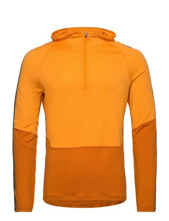 Icebreaker M Mer 200 S Bula Ls Half Zip Hood Orange