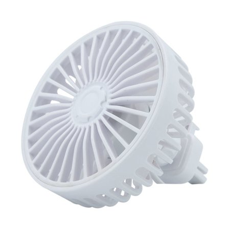 Bil USB Ventilator 360 Graders Roterbar Kølig Farverig LED Lys USB Strøm Bil SUV Lastbil Auto Kraftig Køling Luft 3 Hastigheds Ventilator