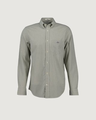 GANT - Regular fit poplinskjorte med bankstriper til herre spray green