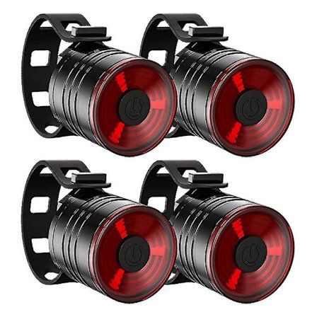 4-pak Cykel Baglygte - Lysstærk LED Baglygte til Cykel