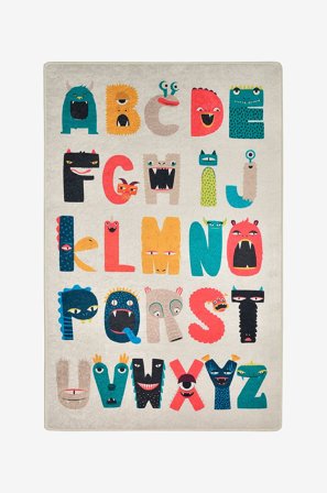 Conceptum Hypnose - Teppe Monsters - Flerfarget - Barnetepper - 140X190 - Fra Homeroom