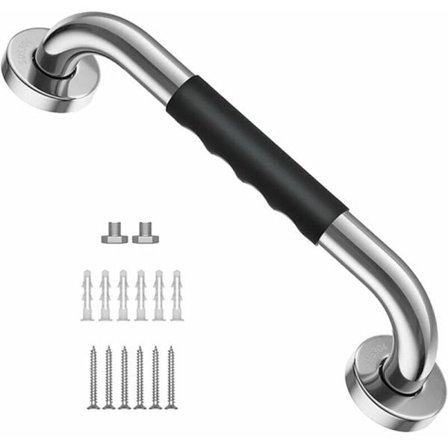 Håndtak for eldre, Sklisikkert dusjhåndtak, sikkerhetshåndtak i rustfritt stål, for toalett, bad, kjøkken, trapp