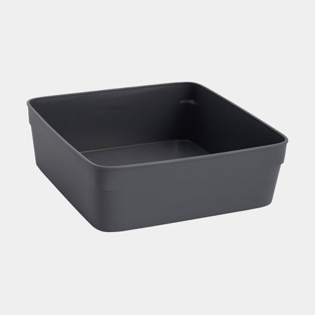 Small storage container Nordiska Plast Store It Flexible, grey, 148 x 148 x 50 mm