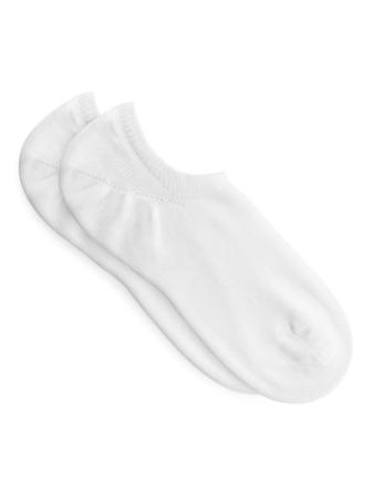 Sneaker-Socken, 2 Paar - Weiß