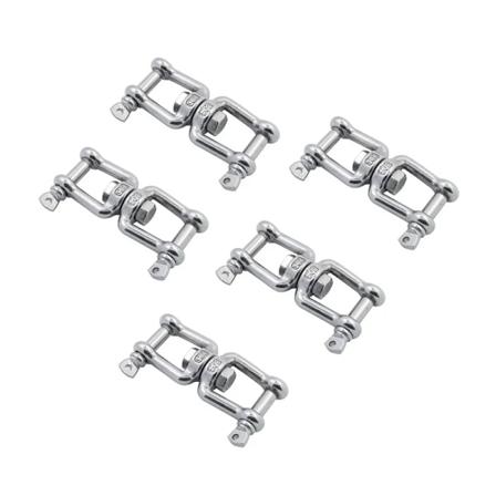 5PCS Käk- och käkankare kedjesvängbar koppling 304 Rostfritt stål Polerat 4mm 5mm 6mm 8mm 10mm För marinbåtstillbehör