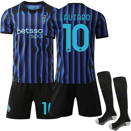 2025-2026 Internazionale Milano Hemma fotballdrakt for barn Nr. 10 Lautaro-XF13-