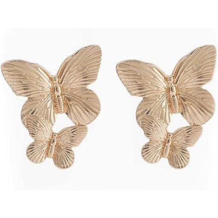 Guld Stora Fjäril Örhängen Drop Örhängen Charm Örhänge Kroppssmycken