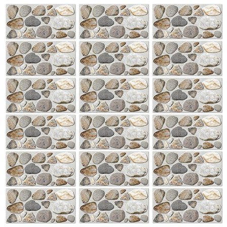 Simuloitu mukulakivi retro seinätarra seinäkoriste tapetti itseliimautuva KLB