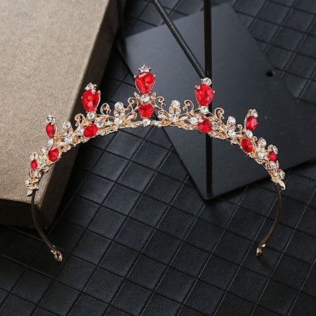 Princess Crystal Tiaras Crowns Pannband Kid Girls Bridal Prom Hår smycken